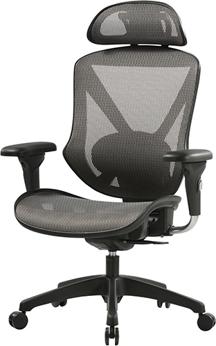 כסא מנהלים ארגונומי ואורתופדי מתכוונן דגם Exit מבית Fizzio – צבע אפור