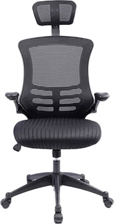 כסא משרדי ארגונומי אורתופדי מתכוונן דגם Proback 250 מבית Fizzio - צבע שחור