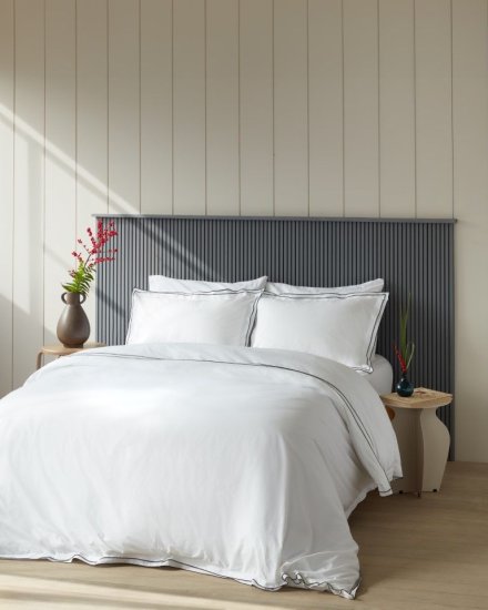 סט מצעים 180X200ס"מ דגם Cala מבית Homestyle – לבן