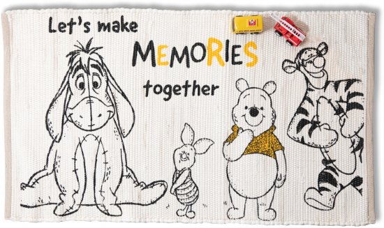 מציאון ועודפים - שטיחון רצפה מכותנה 120X180 ס''מ דגם Winnie The Pooh Together מבית Homestyle