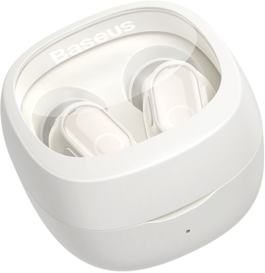 אוזניות תוך-אוזן Baseus WM02 True Wireless - צבע לבן קרם