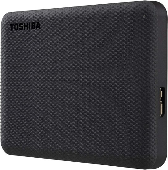 כונן חיצוני קשיח Toshiba Canvio Advance External USB 3.2 HDD 1TB - צבע שחור