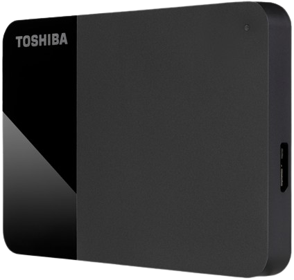 כונן חיצוני קשיח Toshiba Canvio Ready External USB 3.2 HDD 2TB - צבע שחור