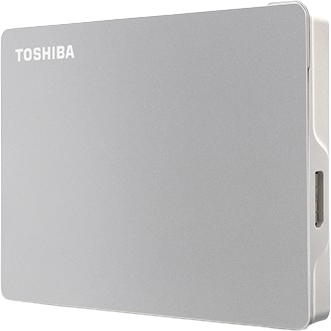 כונן חיצוני קשיח Toshiba Canvio Flex External USB 3.2 HDD 2TB - צבע כסוף