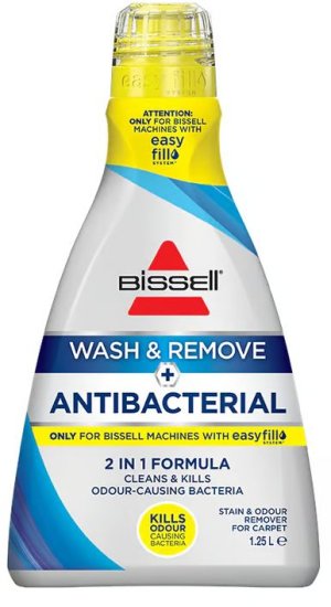 נוזל לניקוי אנטי בקטריאלי 1.25 ליטר Bissell Wash & Remove + Antibacterial