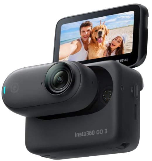 מצלמת אקסטרים Insta360 GO 3 64GB - צבע שחור