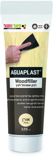 שפופרת דבק שפכטל לעץ 125 מ''ל Aguaplast Woodfiller - אורן