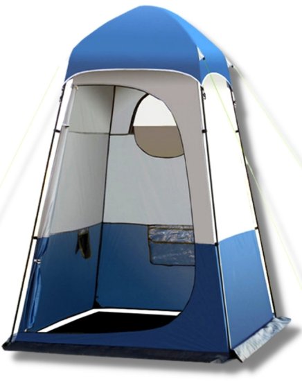 אוהל מקלחת / שירותים מקצועי I-CAMP MOQI - צבע כחול / אפור