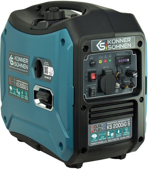 גנרטור מושתק בנזין / גז 2000W גרמני K&S Basic - יש לצפות בסרטון ההפעלה הראשונית בגוף הסרטון טרום השימוש