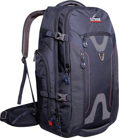 תרמיל גב 80 ליטר דגם Traveler מבית Outdoor – צבע אפור כהה