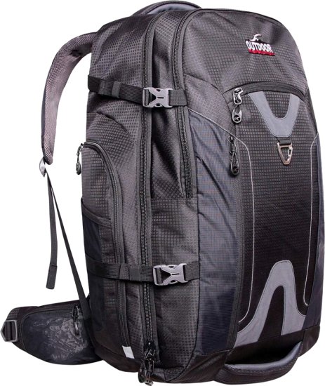 תרמיל גב 80 ליטר דגם Traveler מבית Outdoor – צבע שחור