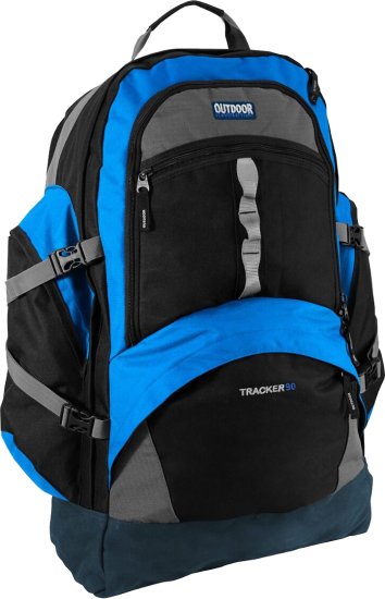 תרמיל גב 90 ליטר דגם Tracker מבית Outdoor – צבע כחול
