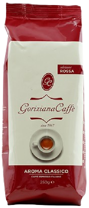 תערובת פולי קפה 250 גרם Goriziana Caffe Rossa Aroma Classico