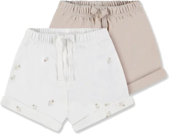 שני זוגות מכנסיים NATURE מבית Minene - צבע אבן – תמונה 2