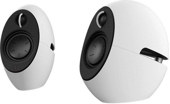 זוג רמקולים אלחוטיים EDIFIER e25HD Hi-Res - צבע לבן