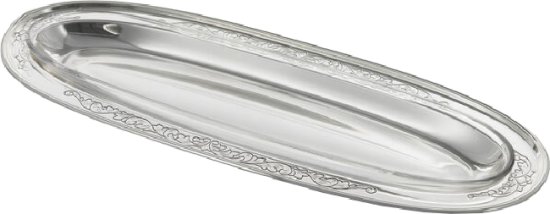 מגש הגשה עם זכוכית אובלית Merdinger by Hazorfim