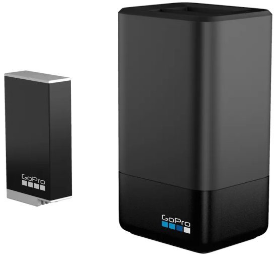 מטען כפול למצלמות MAX + סוללת Enduro למצלמת GoPro MAX