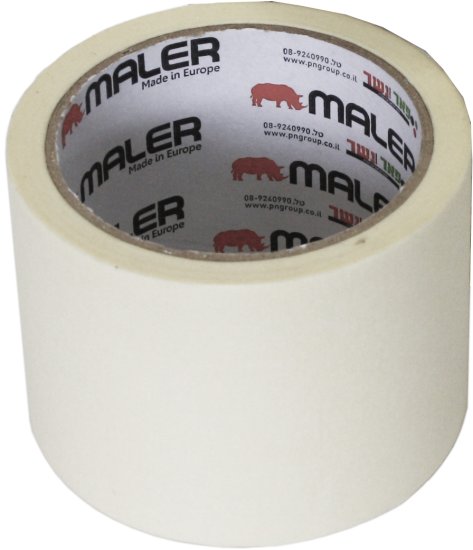 מסקינגטייפ (נייר דבק) 25 מטר Maler 422 - רוחב 72 מ''מ