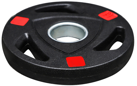 משקולת צלחת מצופה גומי 15 ק''ג מבית Euroleap