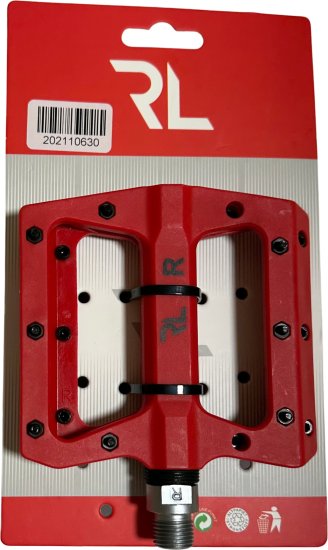 פדלים ניילון שטוחים RL MTB 630 - צבע אדום