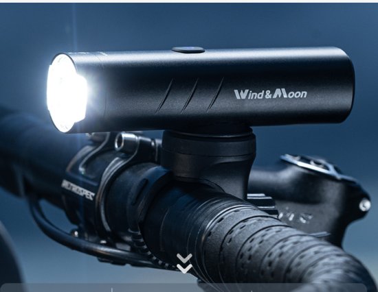 פנס Led קדמי נטען 1500 לומן RL - צבע שחור