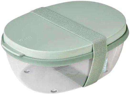 קופסת אוכל Ellipse מבית Mepal - ירוק מרווה