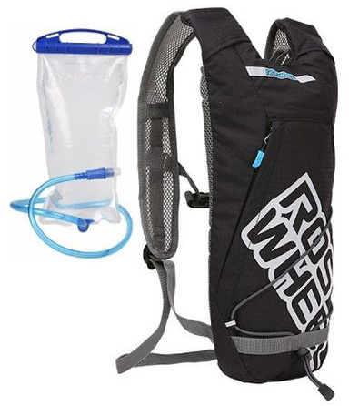 תיק גב ושלוקר 2 ליטר לאופניים מבית ROSWHEEL - צבע שחור