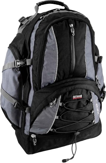 תרמיל גב 80 ליטר דגם Porter מבית Outdoor - צבע אפור/שחור