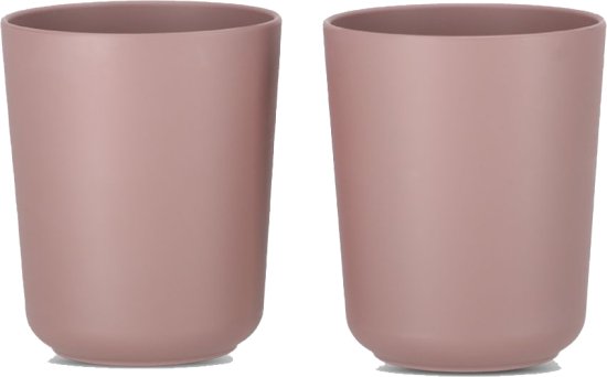 זוג כוסות PLA מבית Minene - צבע ורוד