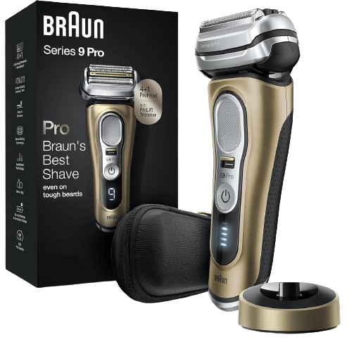 מכונת גילוח נטענת Braun Series 9 Pro 9419s – צבע זהב