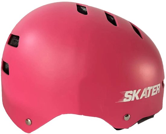 קסדת אופניים איכותית הכוללת מנגנון כיוונון מבית Skater - ורוד – תמונה 2