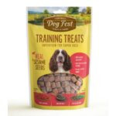 דוג פסט חטיף לכלבים קוביות עגל ושומשום – 90 גרם