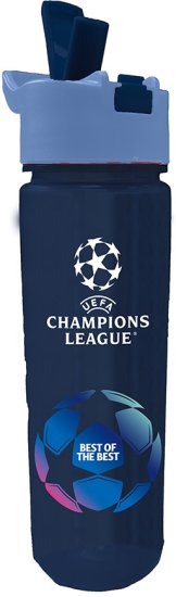 בקבוק שתייה שקוף עם לחצן 600 מ''ל מבית Palphot - ליגת האלופות