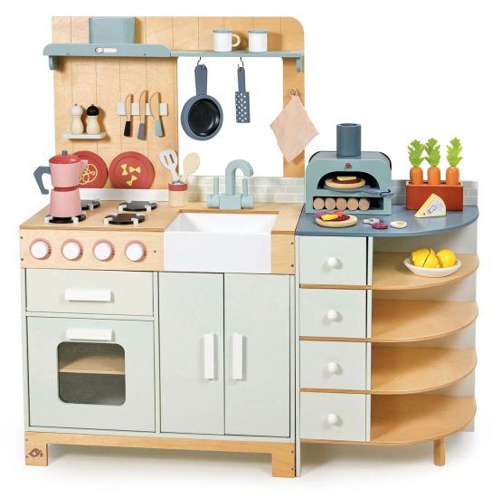 מטבח עץ לילדים מבית Tender Leaf