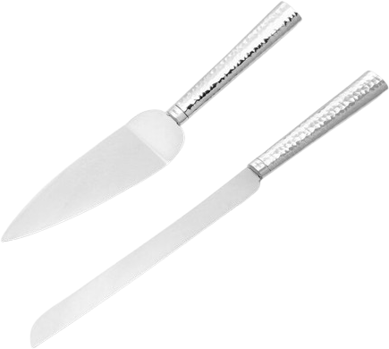 סט כלים לעוגה מצופה כסף המרינג מבריק Merdinger by Hazorfim