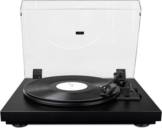 פטיפון אוטומטי עם ראש Pro-Ject A1 Fully Automatic Built in & Switchable phono Ortofon OM10 - צבע שחור