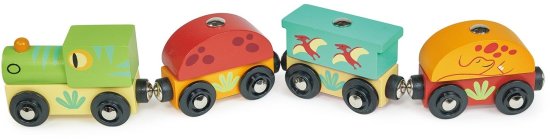 רכבת דינוזאורים עץ מבית Mentari