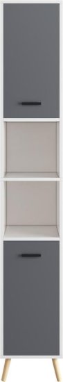 ארונית אחסון דגם איה מבית Ramos - צבע לבן בשילוב אפור