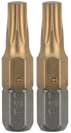 2 ביטים T27 ציפוי טיטניום 25 מ''מ למברגה Bosch