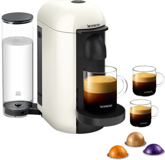 מכונת קפה Nespresso VertuoPlus - צבע לבן - שנה אחריות יבואן רשמי – תמונה 2