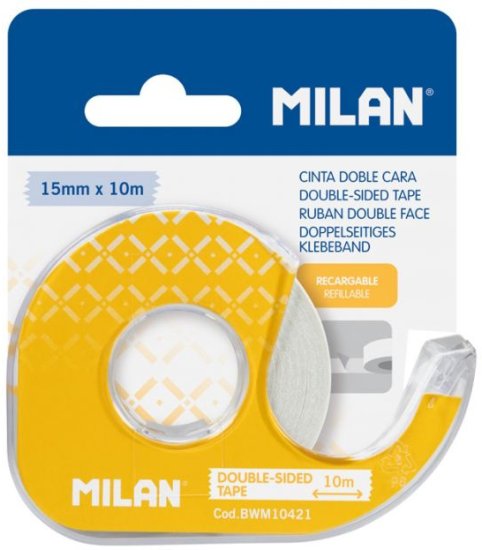 סרט דביק דו צדדי עם דיספנסר 15X10 מבית Milan – תמונה 2
