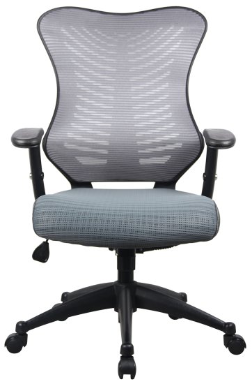 כסא משרדי ארגונומי אורתופדי מתכוונן דגם Proback 1000 מבית Fizzio – צבע אפור