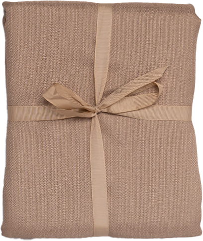 מפת שולחן בגודל 155X250 ס"מ דגם Linen מבית אריגי גד – צבע מוקה