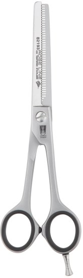 מספריים מקצועיים 46 שיניים לדילול שיער עם תומך לאצבע 16.5 ס"מ לספרים מבית Witte Solingen – דגם 82193