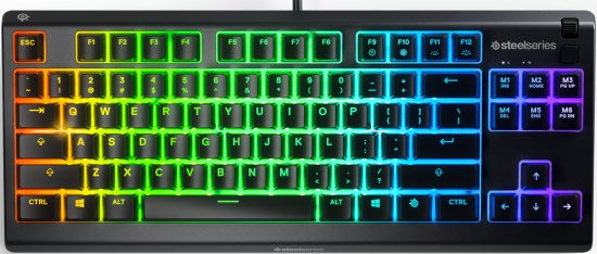 מציאון ועודפים – מקלדת גיימרים SteelSeries Apex 3 TKL RGB – מתג Whisper Quiet