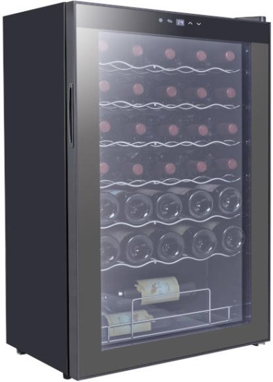 מקרר יין עד 34 בקבוקים Vinopo – צבע שחור