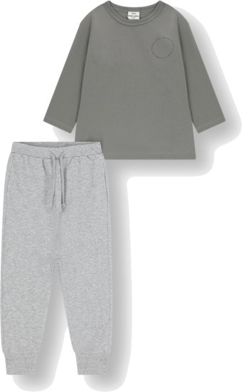 סט חולצה ומכנסיים 6-7 Minene – ירוק זית