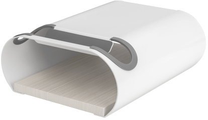 מציאון ועודפים – מתלה מדף קיר לאופניים מבית Brateck – צבע לבן מט ועץ אשור