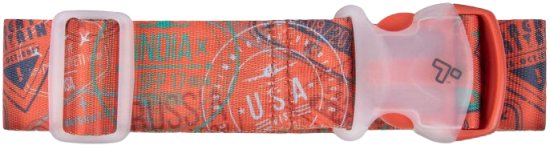 רצועת מזוודה מבית Travelon – צבע חותמות פספורט