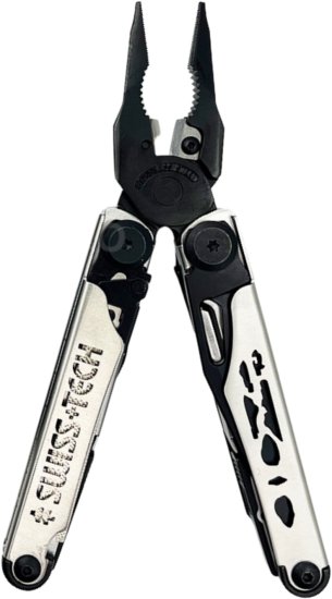 מולטיטול רב תכליתי עם 37 פונקציות SWISS+TECH Heavy Duty – צבע כסוף / שחור